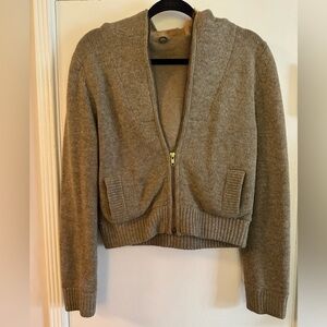 One Girl Who Lambswool and rabbit fur hoodie